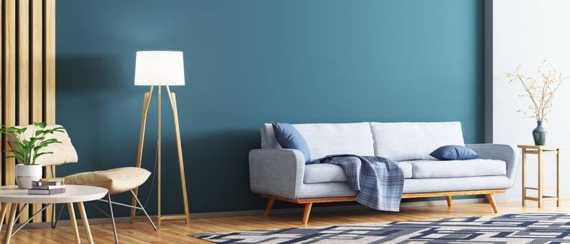 floor lamp in the living room